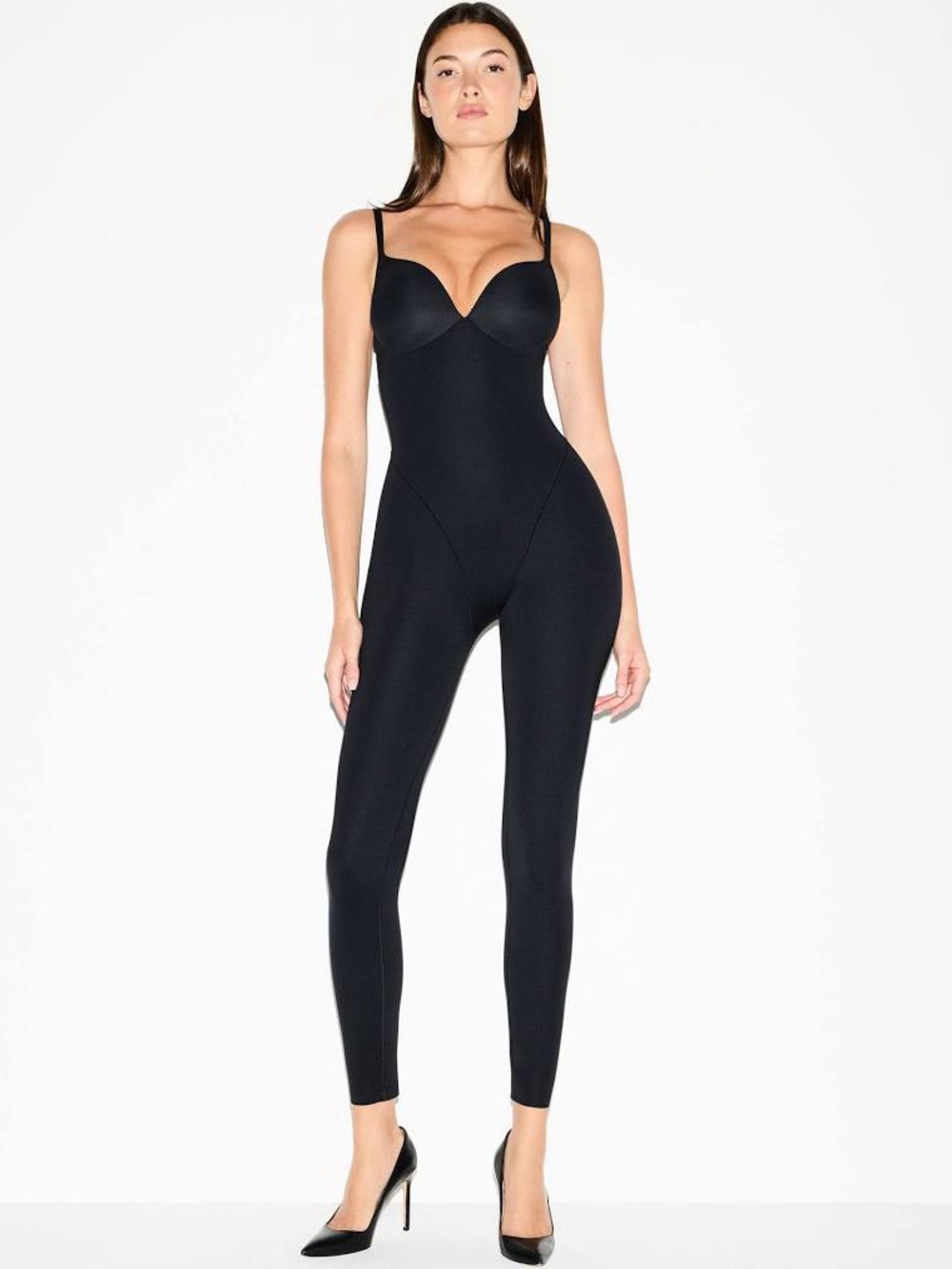 SKIMS Ultimate Body Padded Hip and Butt Enhancing Plunge Catsuit